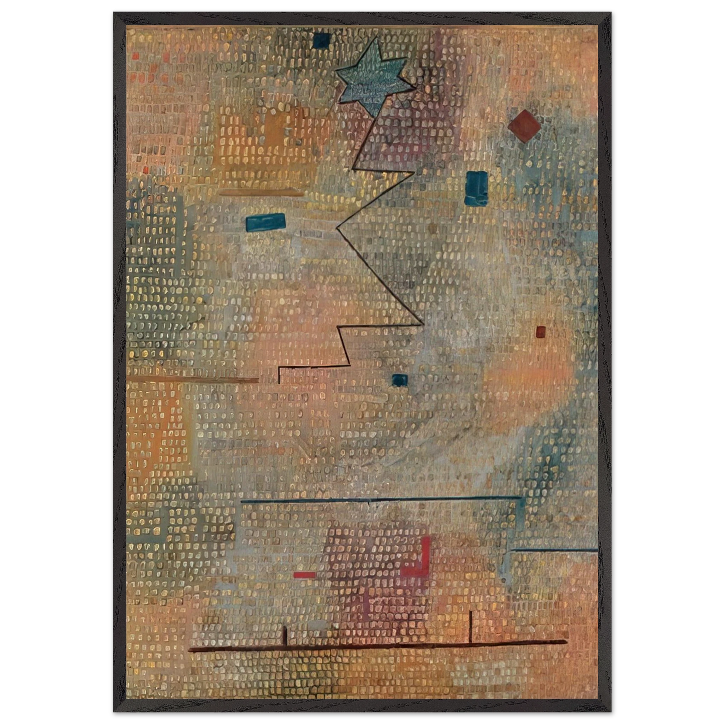 RISING STAR 1923 - Paul Klee Framed Art Print – Black Wooden Frame - Default Title - -Framed Art Print