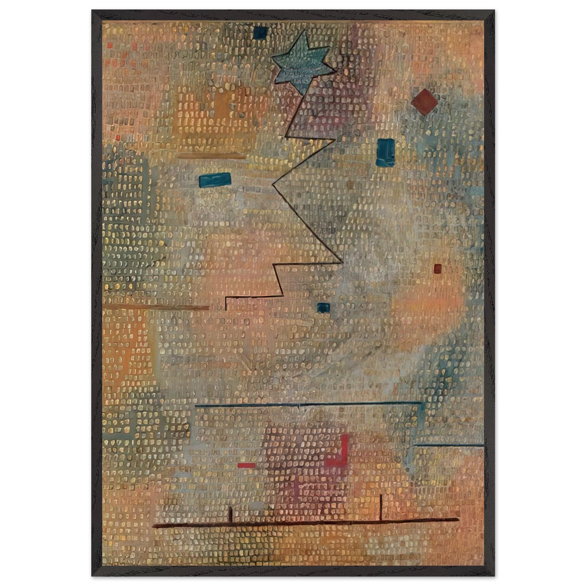 RISING STAR 1923 - Paul Klee Framed Art Print – Black Wooden Frame - Default Title - -Framed Art Print
