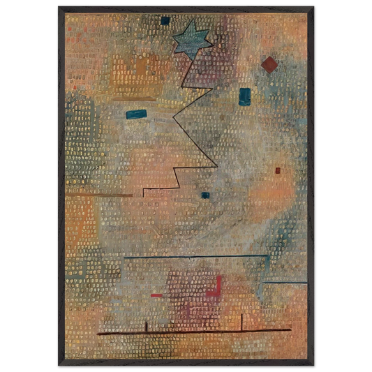 RISING STAR 1923 - Paul Klee Framed Art Print – Black Wooden Frame - Default Title - -Framed Art Print
