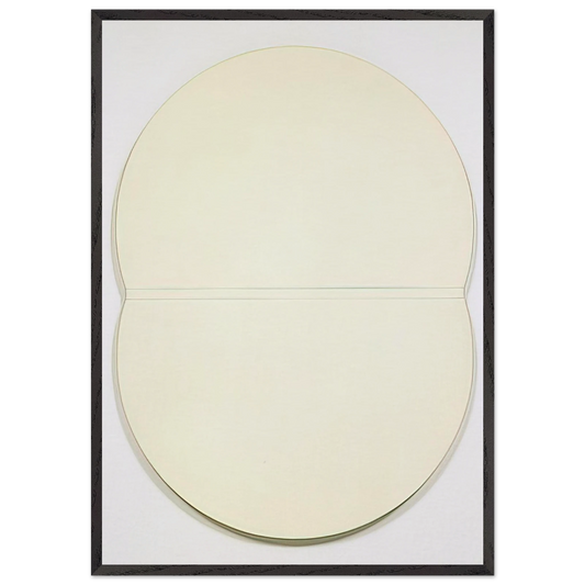 White Plaque Bridge Arch and Reflection - Ellsworth Kelly Framed Art Print – Black Wooden Frame - Default Title - -Framed Art Print