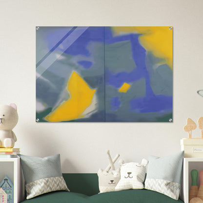 DIPTYCH 1987 - Esteban Vicente Acrylic Print - 70x100 cm / 28x40″ inches | Esteban Vicente Wall Art | Esteban Vicente Prints