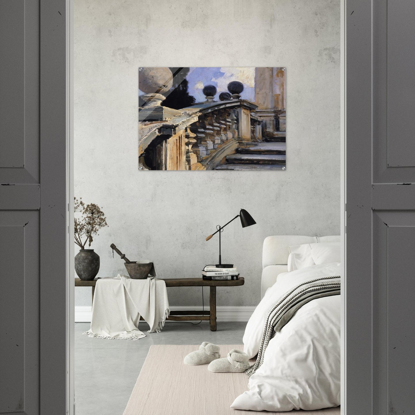 The Steps of the Church of S. S. Domenico-e-Siste in Rome - John Singer Sargent Acrylic Print - 70x100 cm / 28x40″ inches