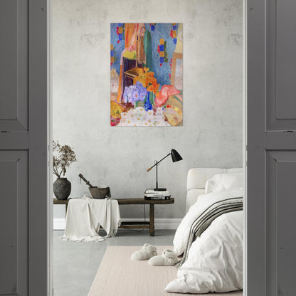 Mario De Andrade's Daisies - Tarsila do Amaral Brushed Aluminum Print - 70x100 cm / 28x40 inches | Tarsila do Amaral Aluminum Print | Tarsila do Amaral Prints