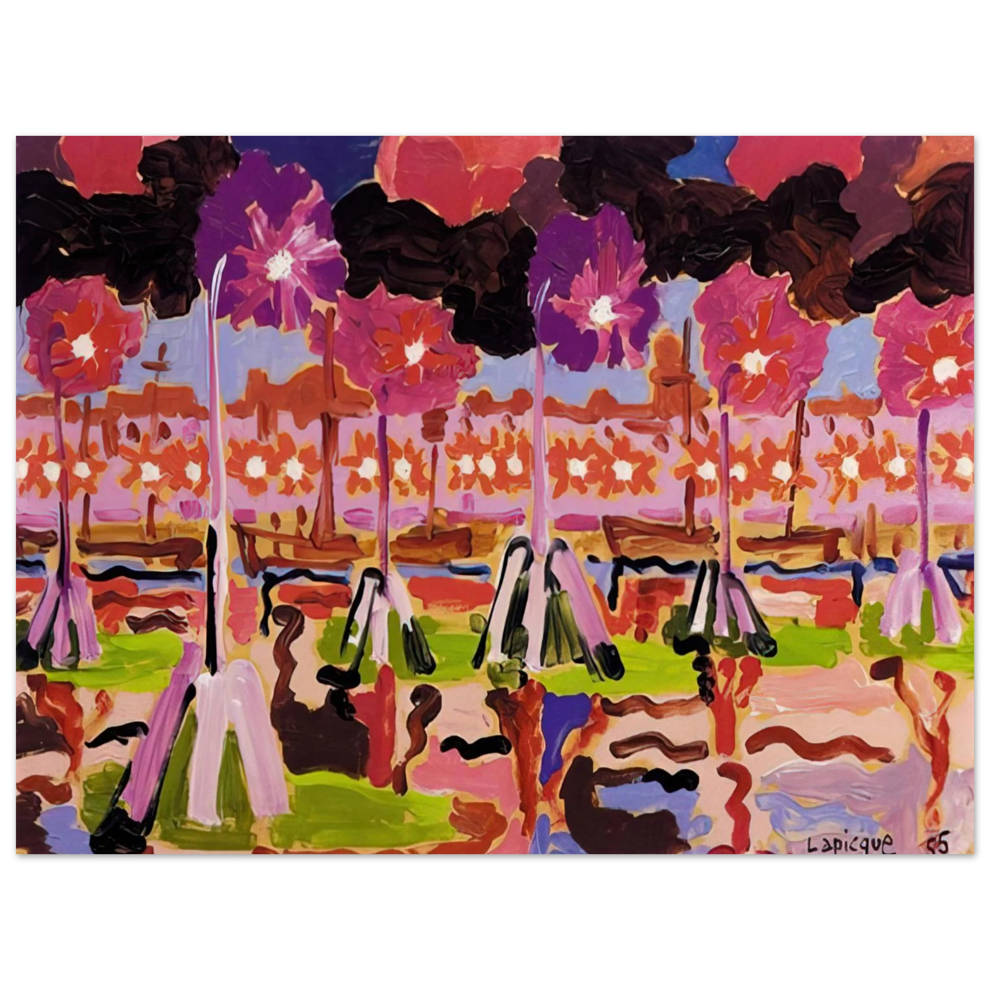 Charles Lapicque - Quai à Venise - 1955 Fine Art Poster - Default Title