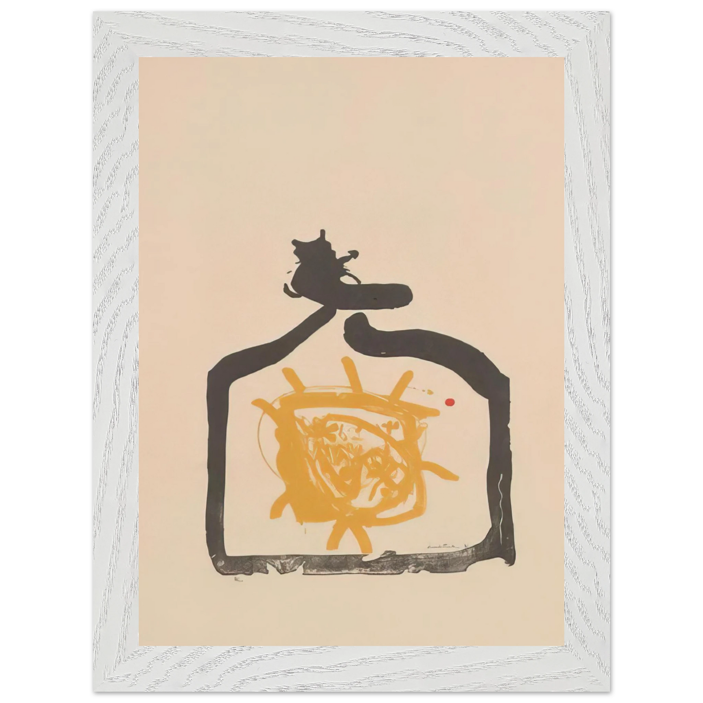Helen Frankenthaler - May 26th Backwards - 1961 Wall art - A2 (42 x 59.4  cm) - Premium Wooden Framed Poster With Fine Art Paper - White frame