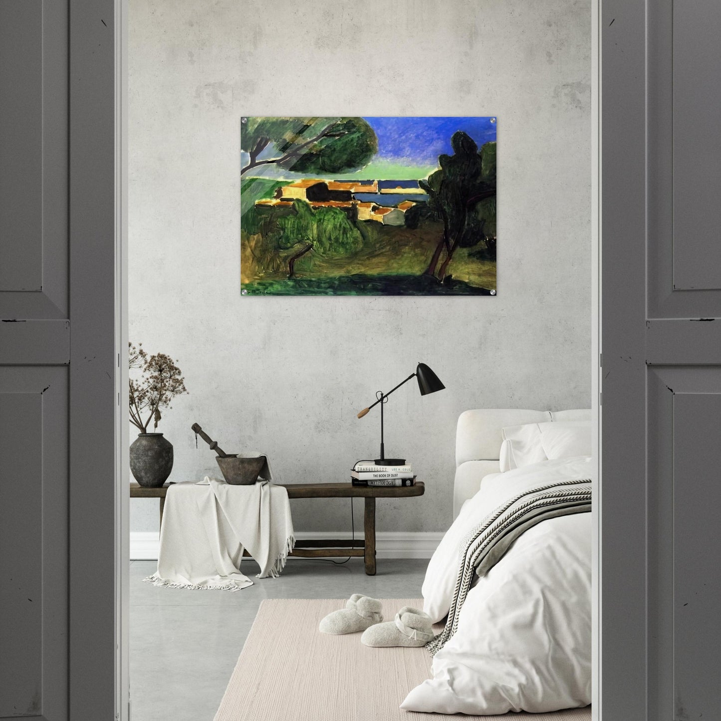 LANDSCAPE AT COLLIOURE III 1907 - Henri Matisse Acrylic Print - 70x100 cm / 28x40″ inches | Henri Matisse Wall Art | Henri Matisse Prints