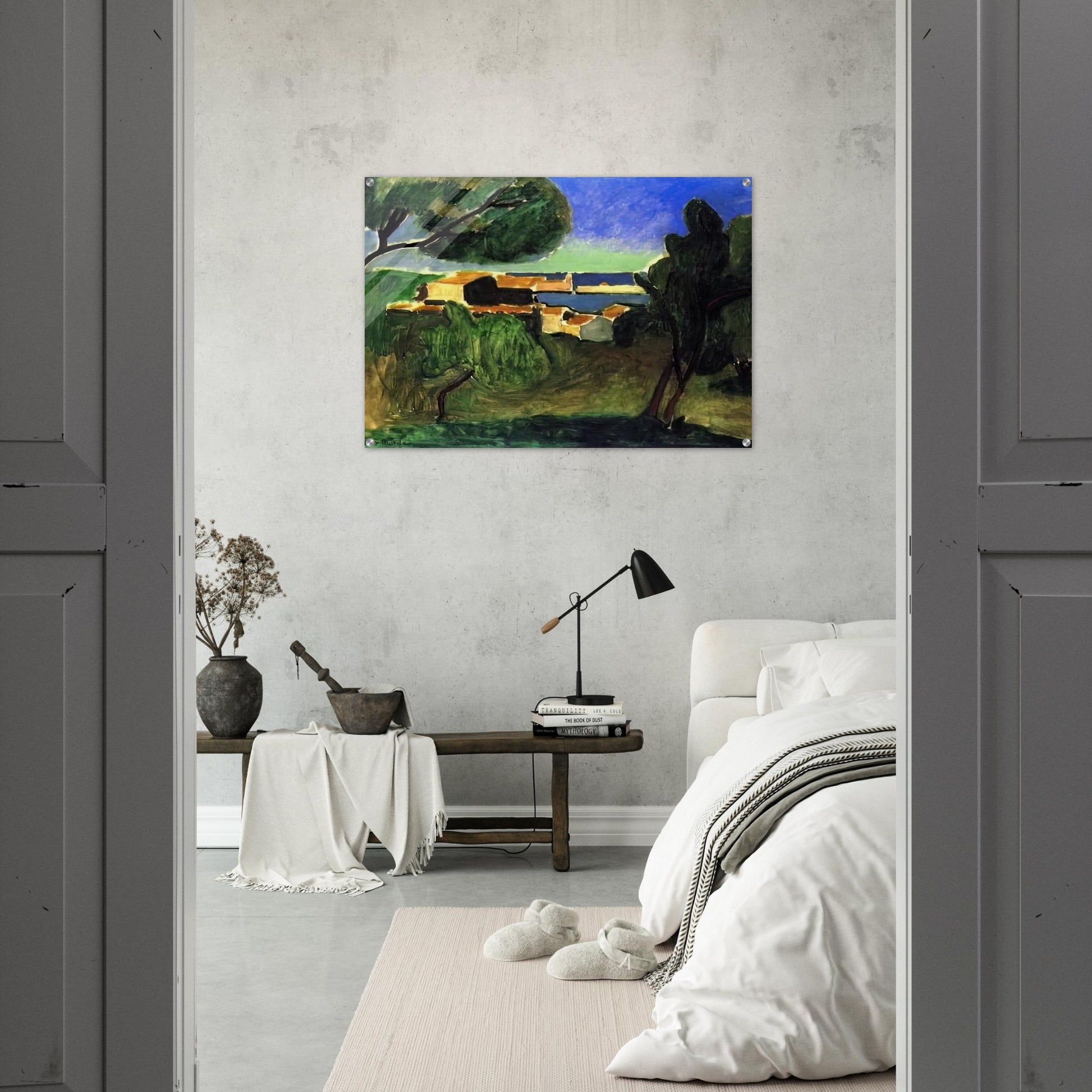 LANDSCAPE AT COLLIOURE III 1907 - Henri Matisse Acrylic Print - 70x100 cm / 28x40″ inches | Henri Matisse Wall Art | Henri Matisse Prints