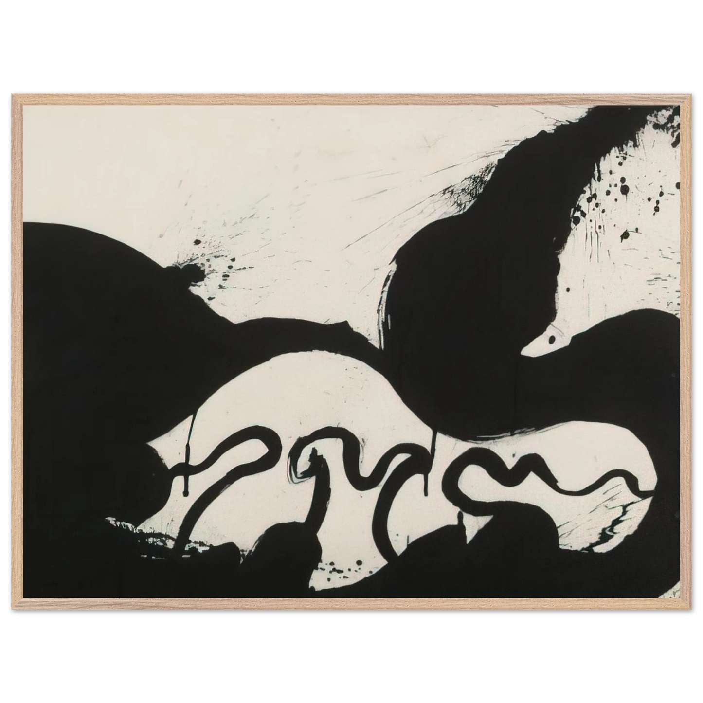 Helen Frankenthaler - Untitled - 1973 Wall art - 15x20 cm / 6x8 inches - Premium Wooden Framed Poster With Fine Art Paper - Wood frame