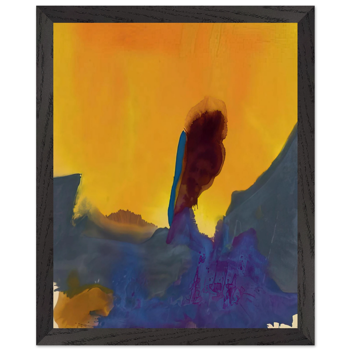Helen Frankenthaler - Glow II - 1968 Wall art - 60x80 cm / 24x32 inches - Fine Art Poster - -