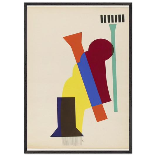 CONCRETE MIXER FROM THE PORTFOLIO REVOLVING DOORS 1926 - Man Ray Framed Art Print – Black Wooden Frame - Default Title - -Framed Art Print