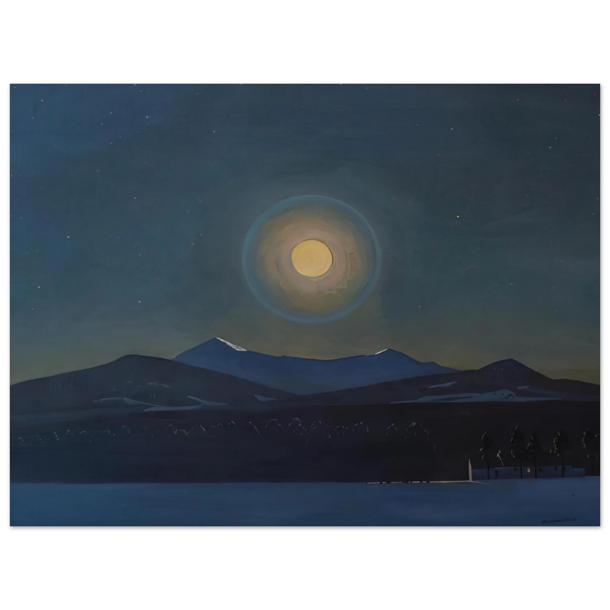Rockwell Kent - Moonlight, Winter Fine Art Poster - Default Title