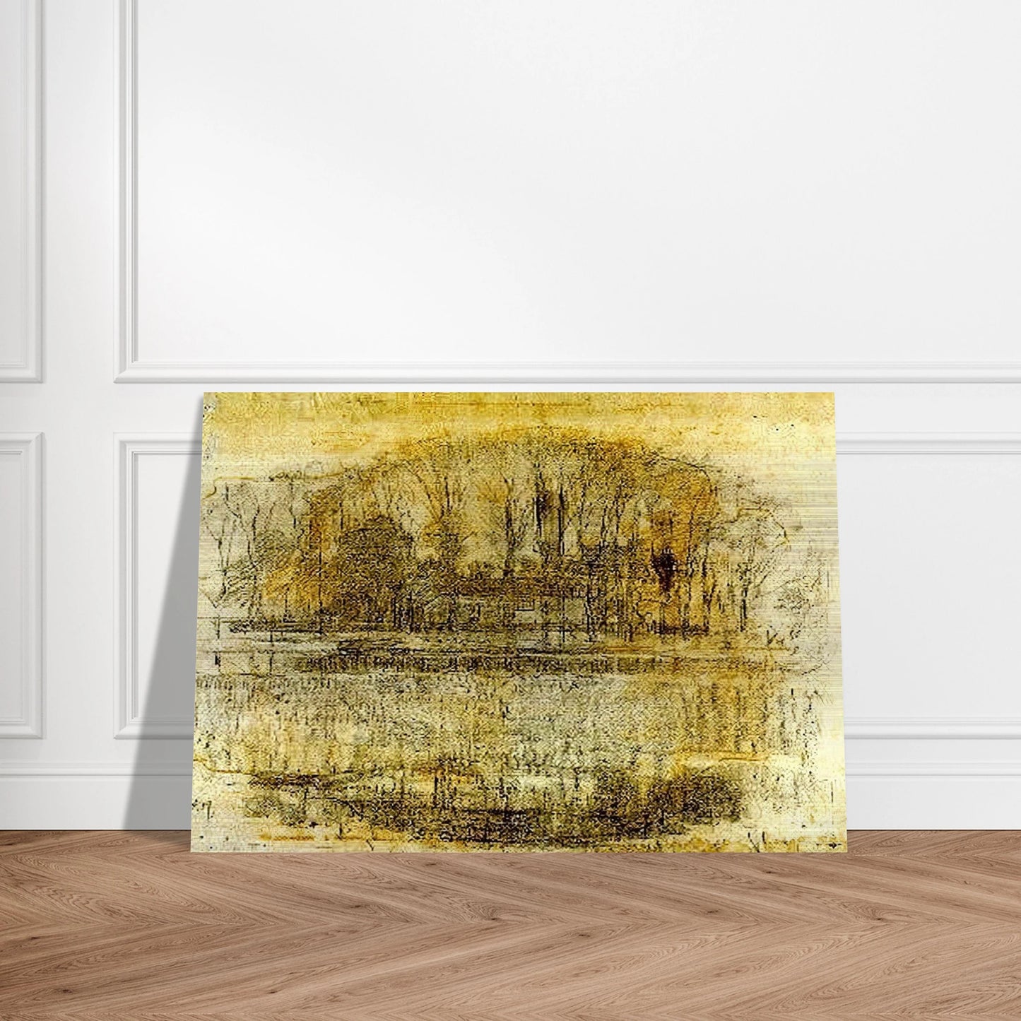 Geinrust Farm, Compositional Study - Piet Mondrian Brushed Aluminum Print - 70x100 cm / 28x40 inches | Piet Mondrian Aluminum Print | Piet Mondrian Prints