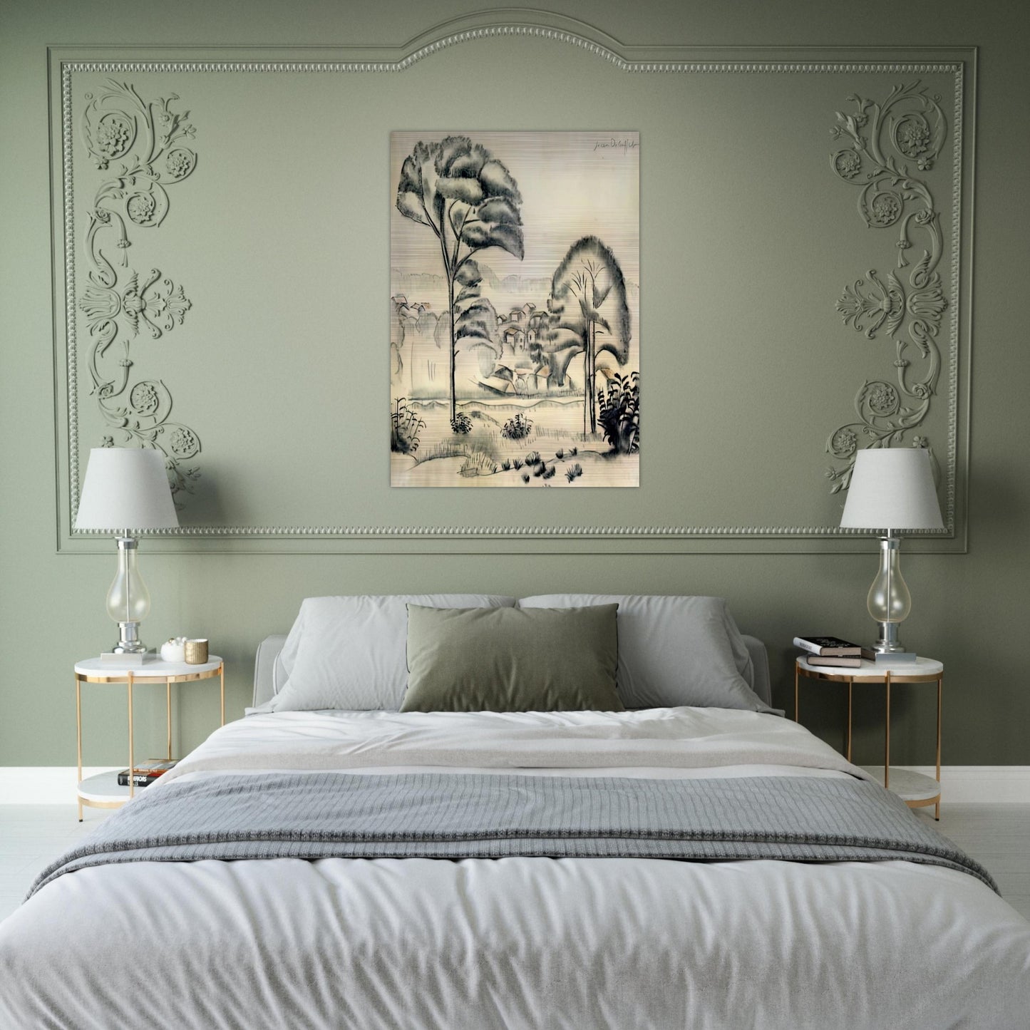 LANDSCAPE OF ALGERIA - Jean Dubuffet Brushed Aluminum Print - 70x100 cm / 28x40 inches | Jean Dubuffet Aluminum Print | Jean Dubuffet Prints