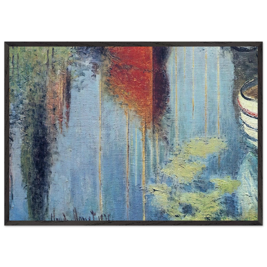 Yachts At Argenteuil - claude monet Framed Art Print – Black Wooden Frame - Default Title - -Framed Art Print