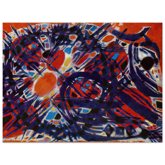 Alfred Manessier - Couronne d'épines - 1954 Fine Art Poster - Default Title