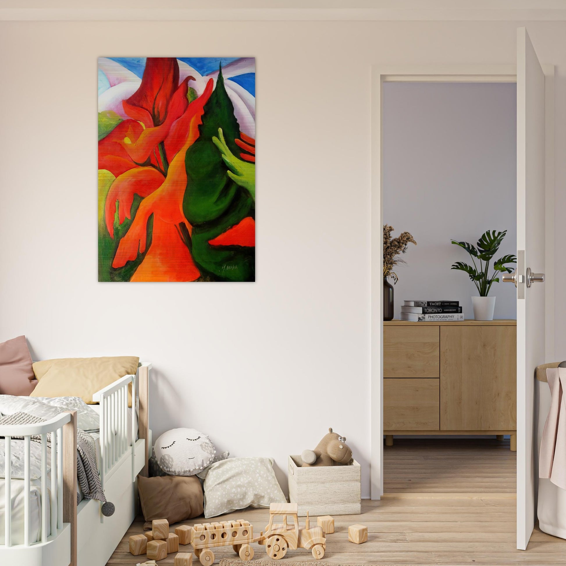 Melting Volcano - Georgia O'Keeffe Brushed Aluminum Print - 70x100 cm / 28x40 inches | Georgia O'Keeffe Aluminum Print | Georgia O'Keeffe Prints