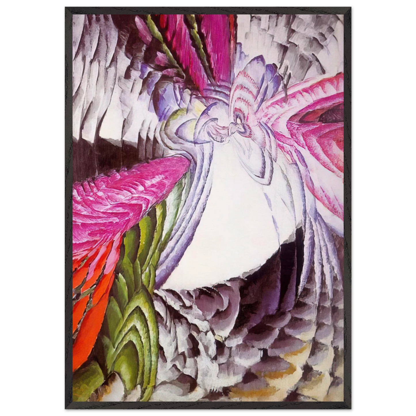 Organization of Graphic Motifs II - Frantisek Kupka Framed Art Print – Black Wooden Frame - Default Title - -Framed Art Print