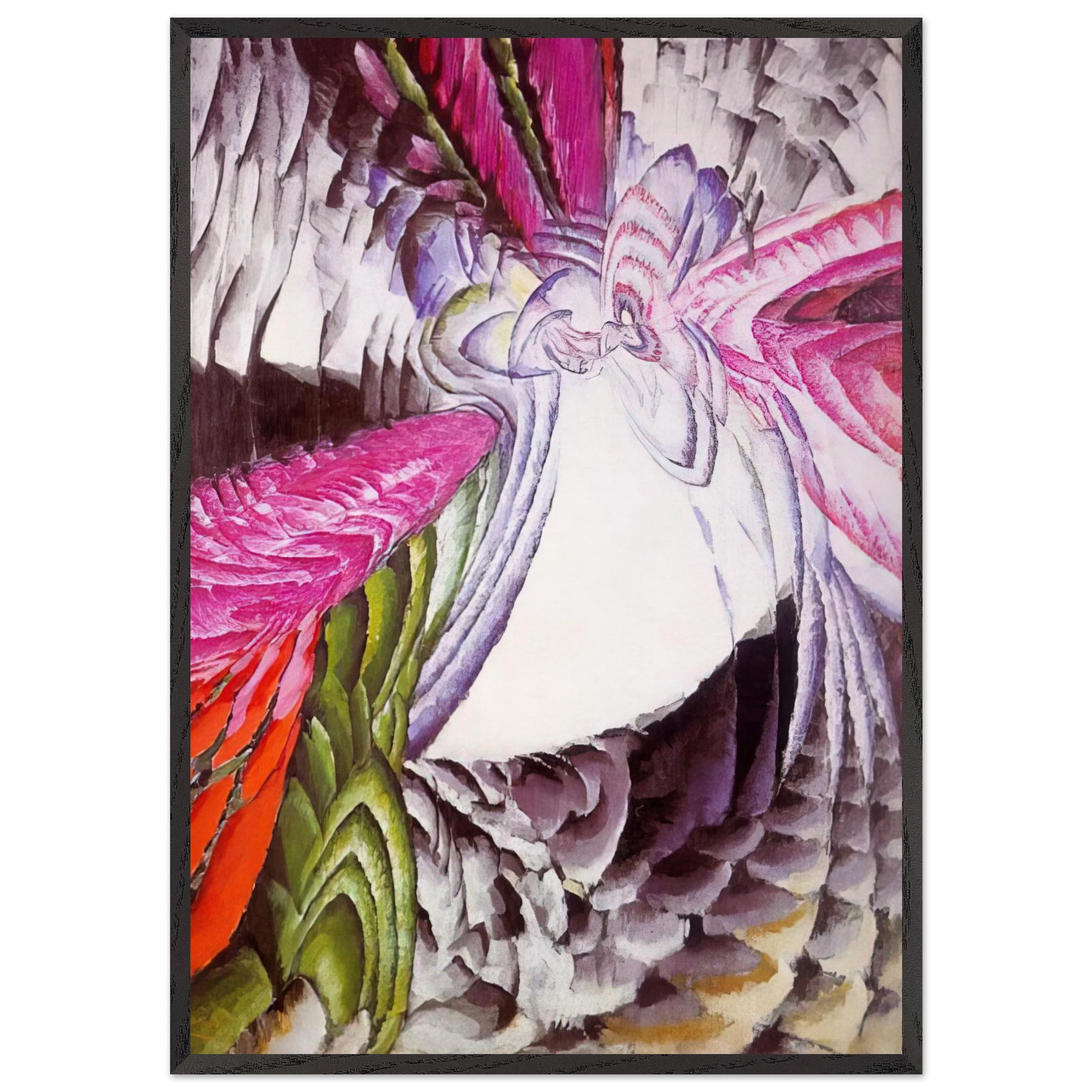 Organization of Graphic Motifs II - Frantisek Kupka Framed Art Print – Black Wooden Frame - Default Title - -Framed Art Print