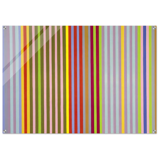 Apricot Ripple - 1968 - Gene Davis Acrylic Print - 70x100 cm / 28x40″ inches