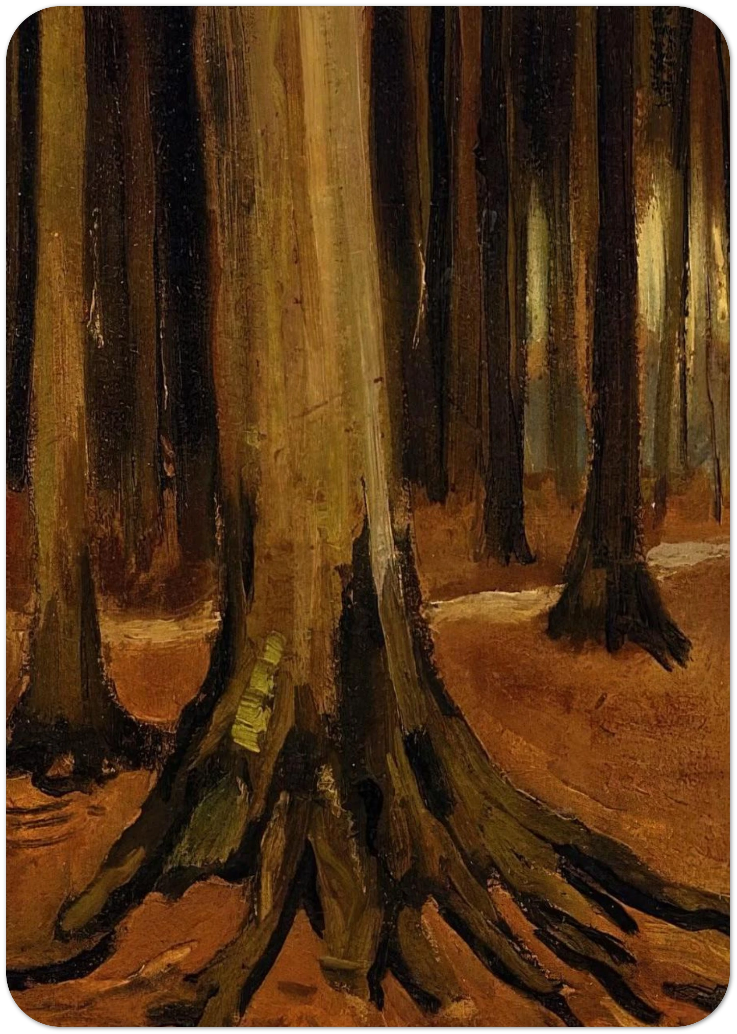 Girl in the Woods By Vincent van Gogh Pack of 10 Post Cards | Vincent van Gogh Post Cards | A6 (10.5 x 14.8 cm) - 4.1 x 5.8 inches