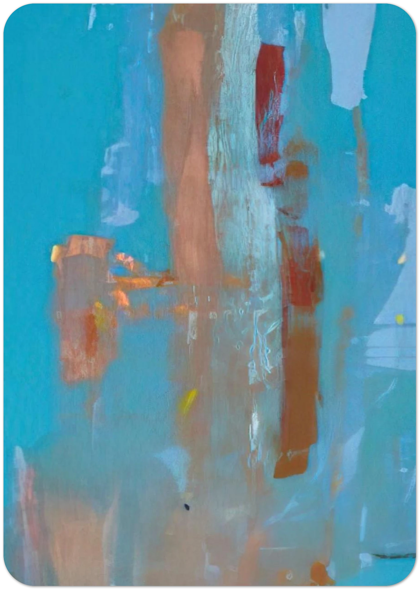 In on Blue - 1976 By Helen Frankenthaler Pack of 10 Post Cards | Helen Frankenthaler Post Cards | A6 (10.5 x 14.8 cm) - 4.1 x 5.8 inches