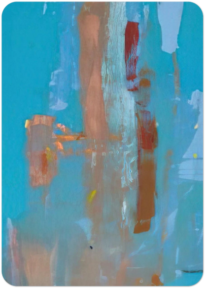 In on Blue - 1976 By Helen Frankenthaler Pack of 10 Post Cards | Helen Frankenthaler Post Cards | A6 (10.5 x 14.8 cm) - 4.1 x 5.8 inches