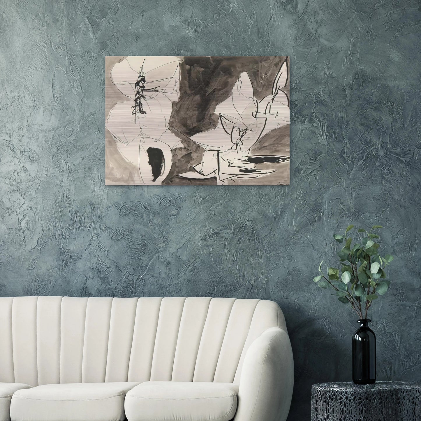 Leap Frog - 1952 - Gene Davis Brushed Aluminum Print - 70x100 cm / 28x40 inches | Gene Davis Aluminum Print | Gene Davis Prints