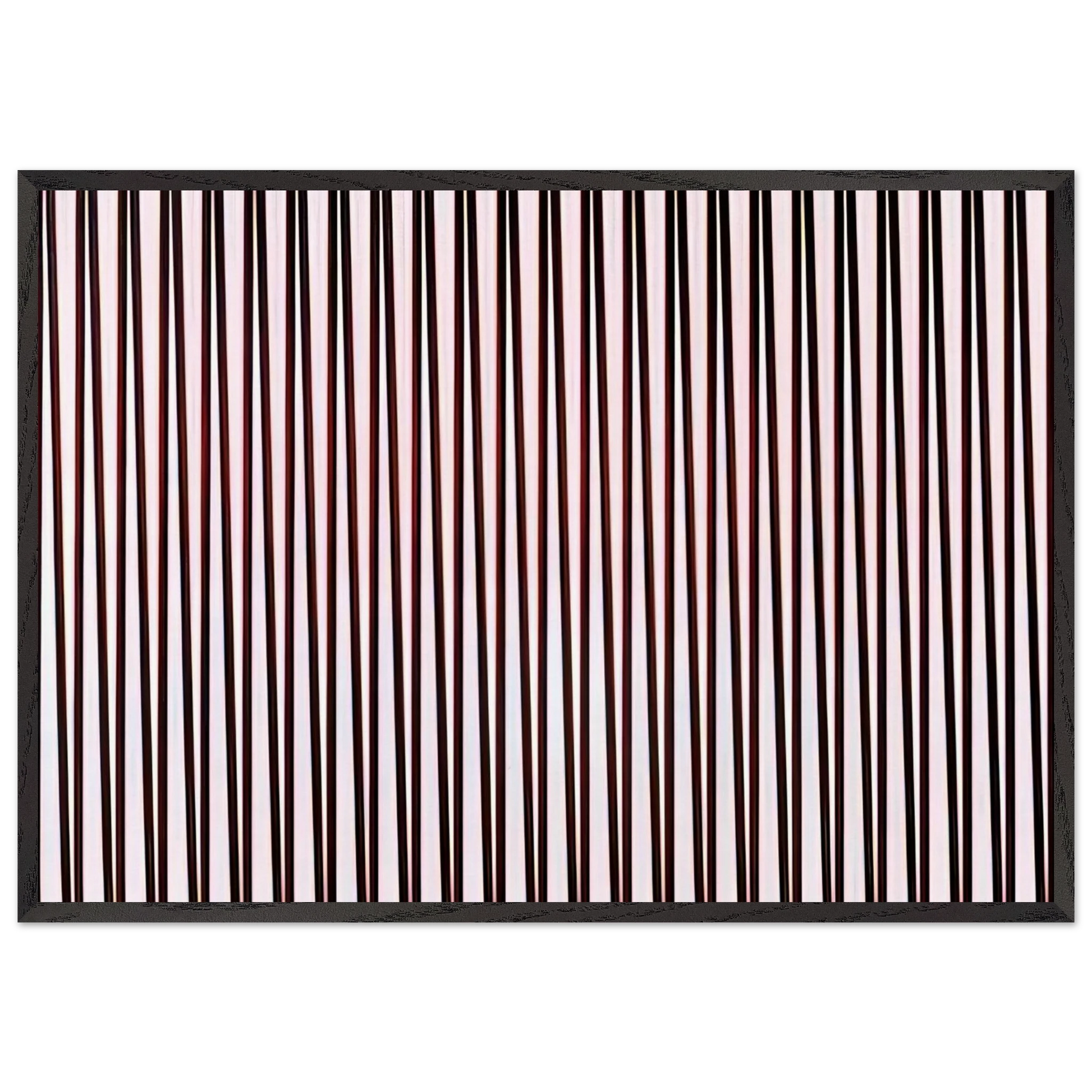 ORIENT 4 1970 - Bridget Riley Framed Art Print – Black Wooden Frame - Default Title - -Framed Art Print