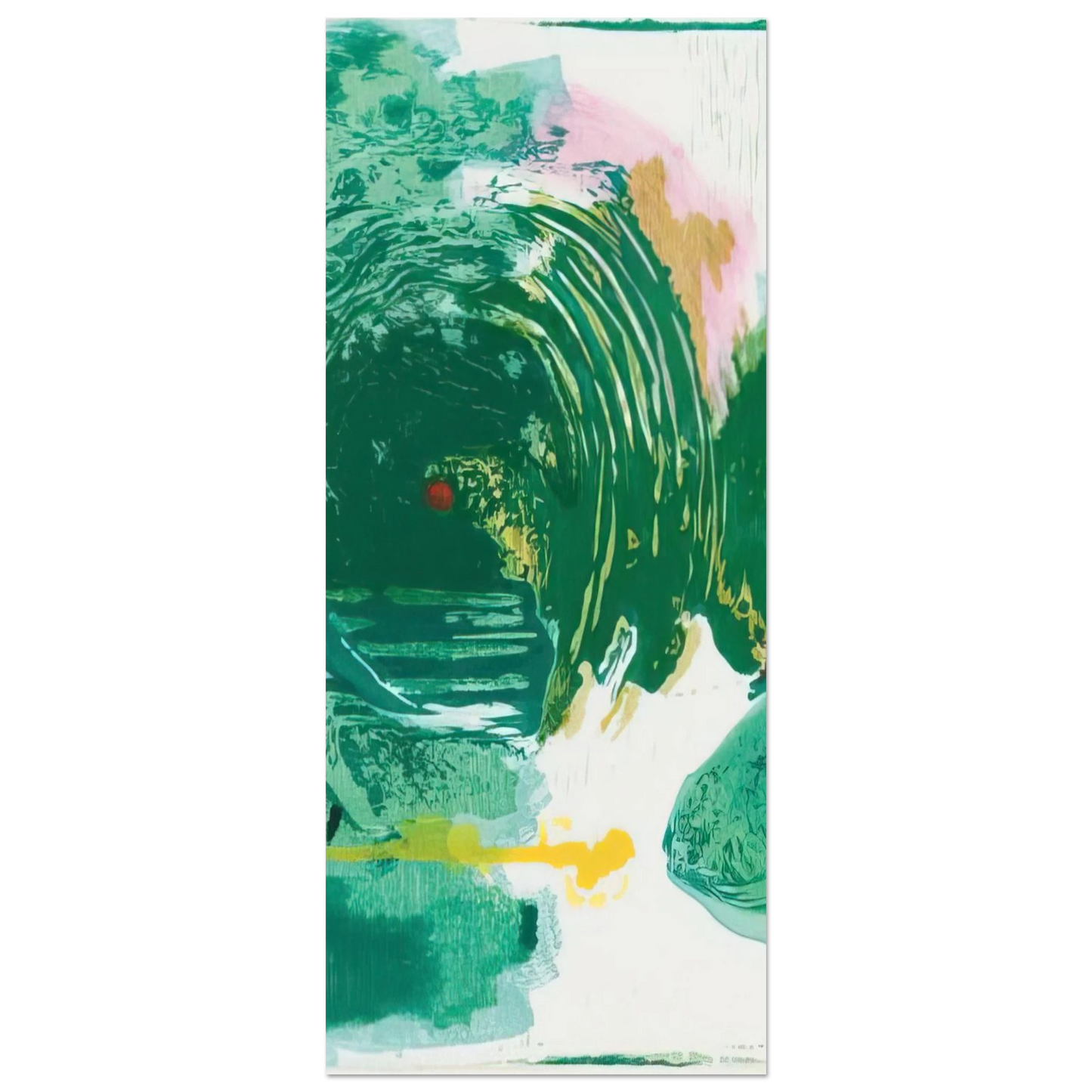 Helen Frankenthaler - Radius - 1993 Wall art - 40x40 cm / 16x16 inches - Premium Wooden Framed Poster With Fine Art Paper - Black frame
