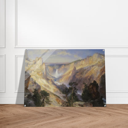 Grand Canyon of the Yellowstone, Wyoming - Thomas Moran Acrylic Print - 70x100 cm / 28x40″ inches