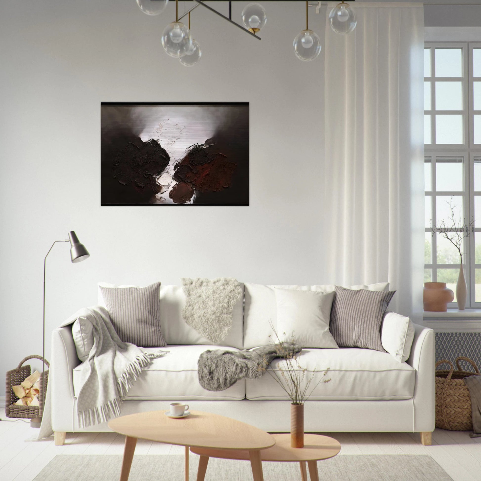 210 B 1960 - Luis Feito Brushed Aluminum Print - 70x100 cm / 28x40 inches | Luis Feito Aluminum Print | Luis Feito Prints