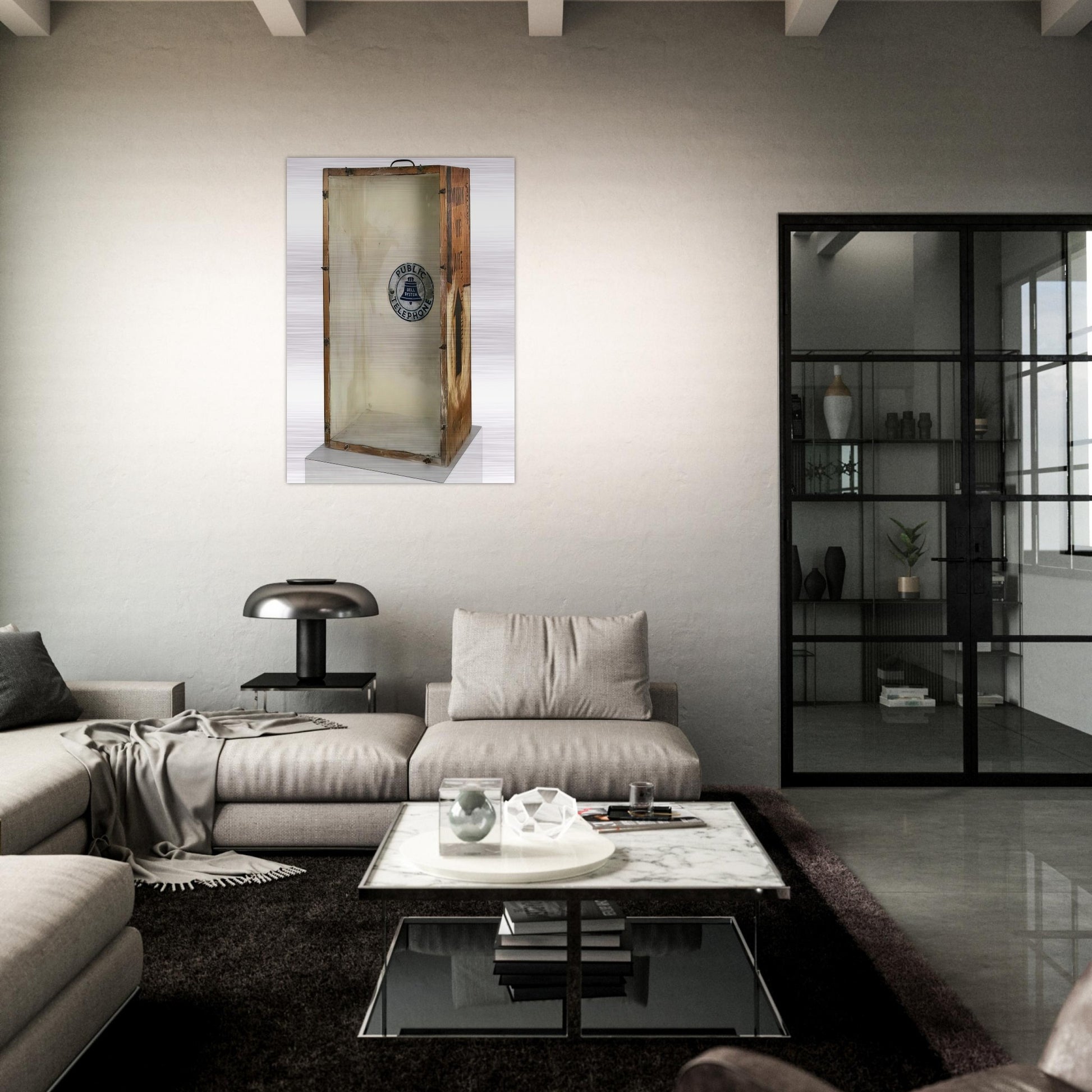 ART BOX 1963 - Robert Rauschenberg Brushed Aluminum Print - 70x100 cm / 28x40 inches | Robert Rauschenberg Aluminum Print | Robert Rauschenberg Prints