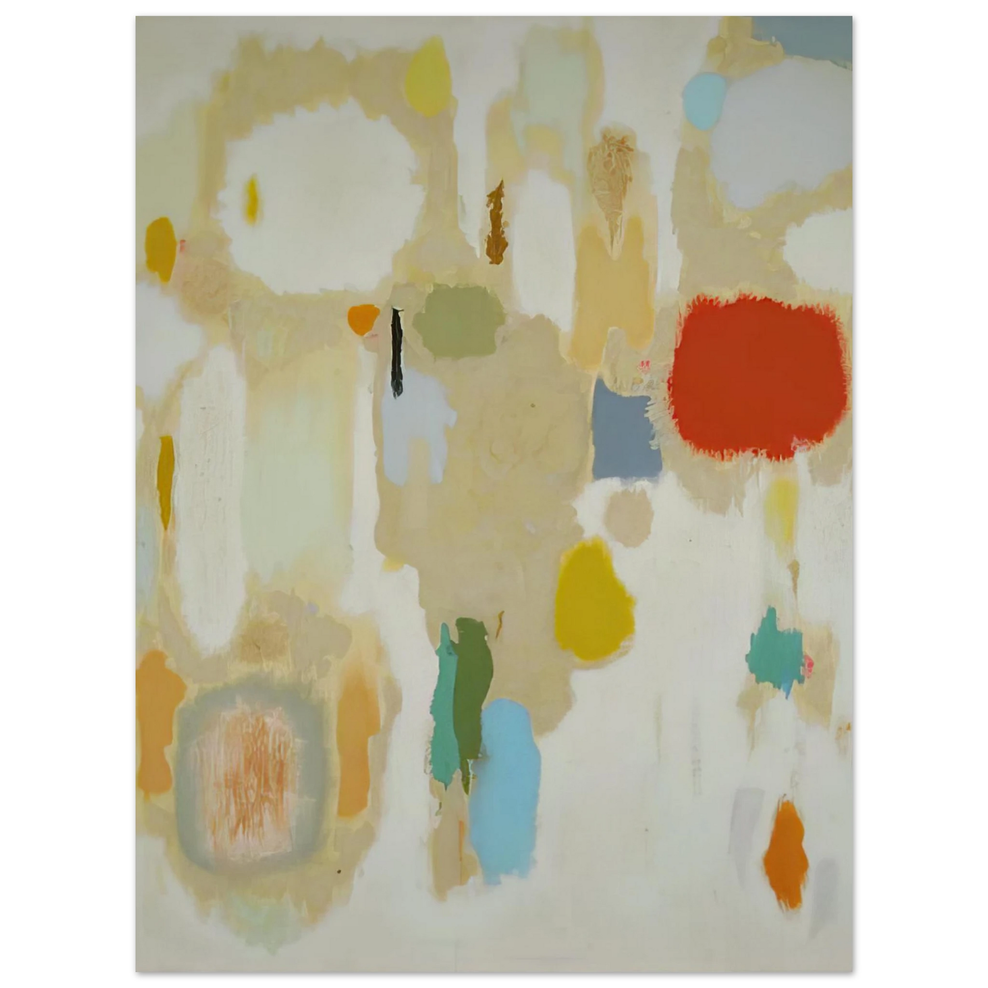 John Ferren - Contemplations on Geraniums - 1952 Fine Art Poster - Default Title
