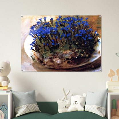 Blue Gentians - John Singer Sargent Acrylic Print - 70x100 cm / 28x40″ inches