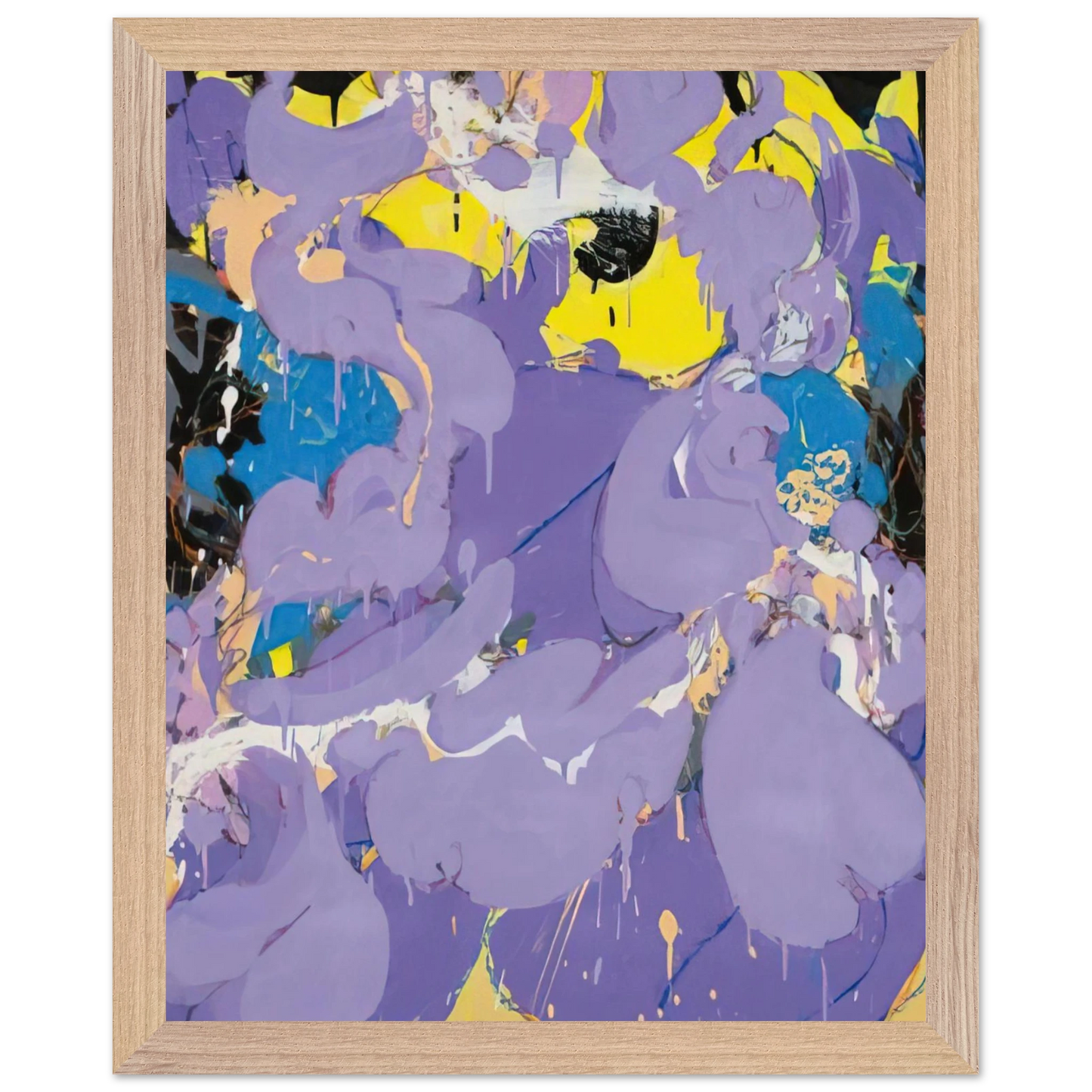 Helen Frankenthaler - Untitled - 1978 Wall art - 60x80 cm / 24x32 inches - Premium Wooden Framed Poster With Fine Art Paper - White frame