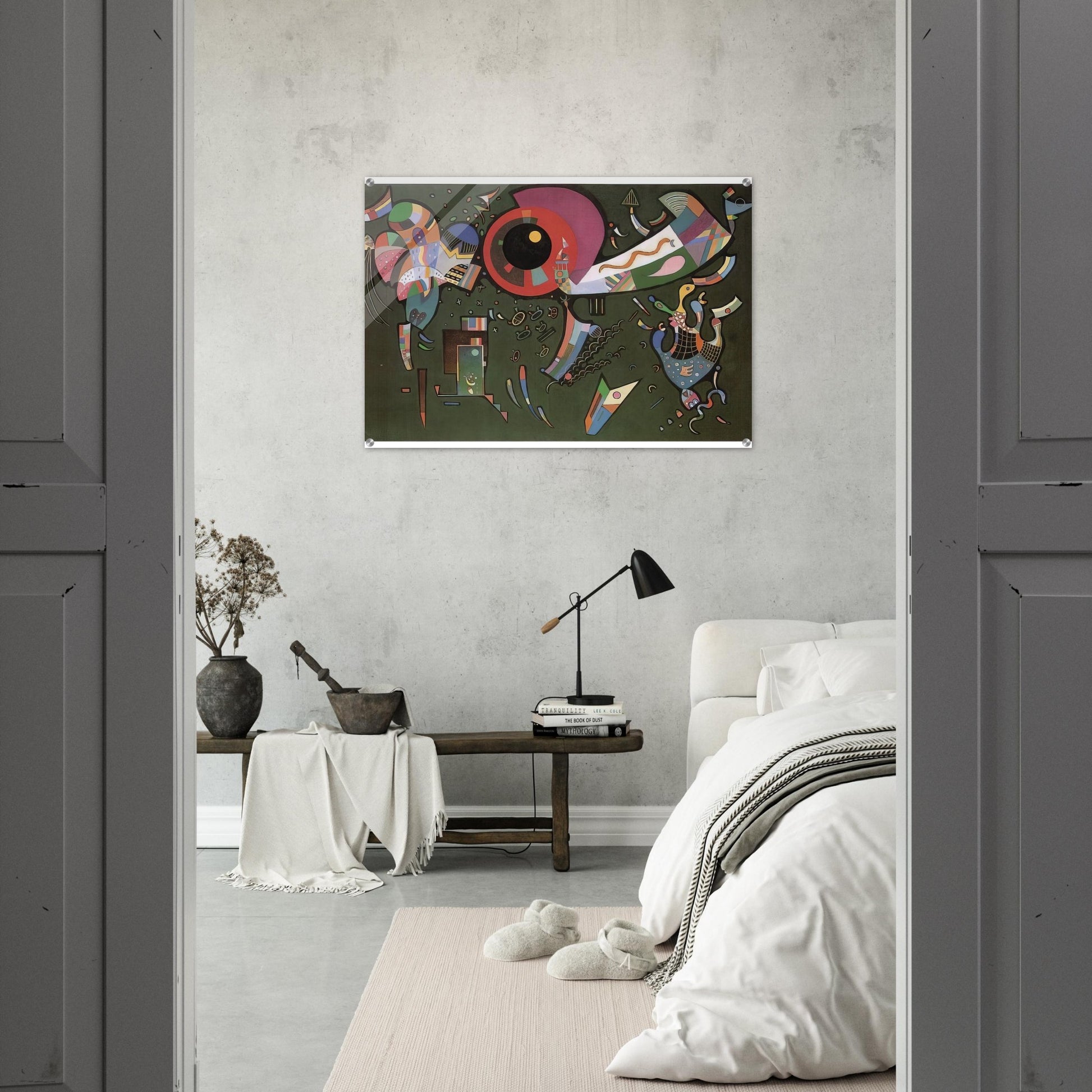 AROUND THE CIRCLE 1940 - Wassily Kandinsky Acrylic Print - 70x100 cm / 28x40″ inches | Wassily Kandinsky Wall Art | Wassily Kandinsky Prints