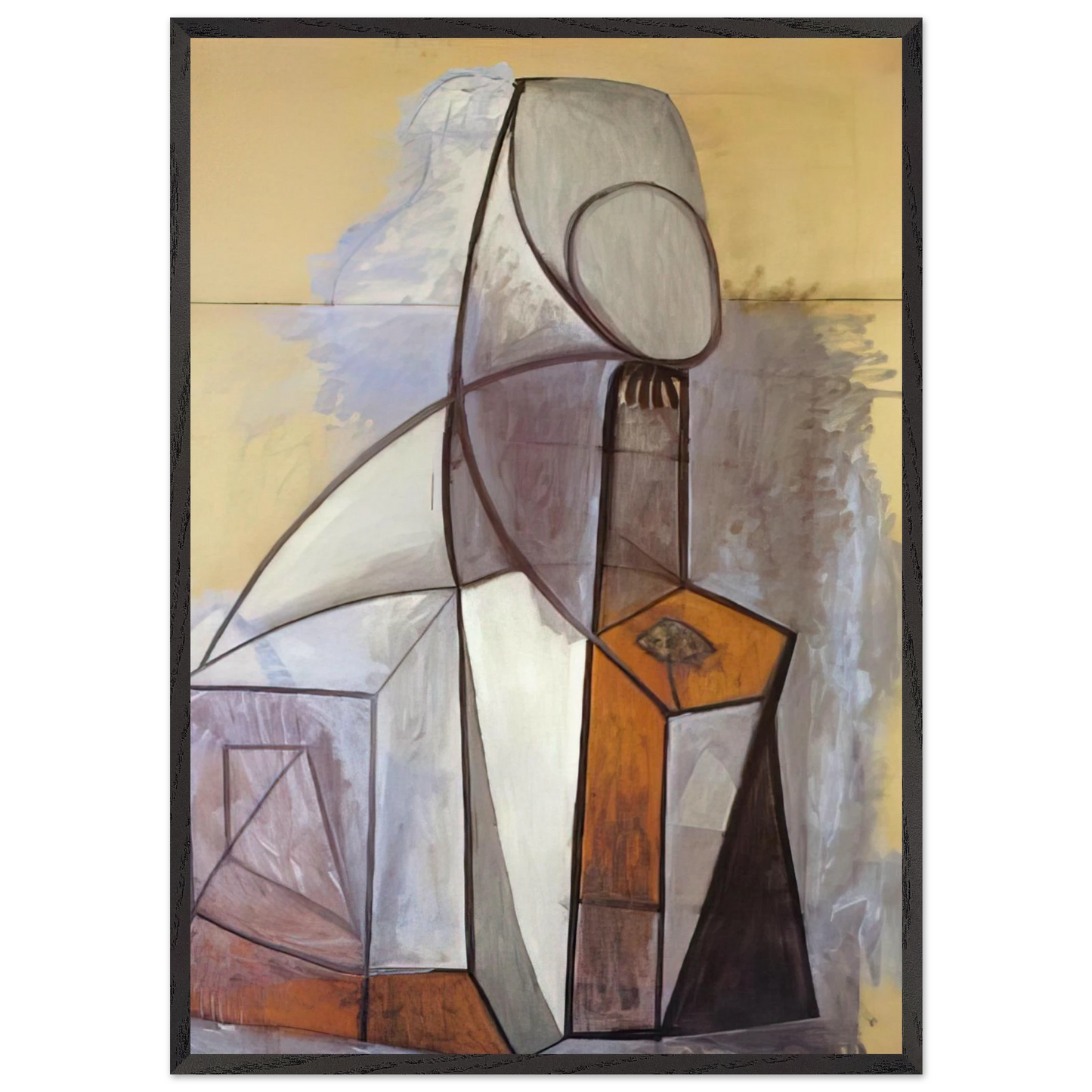 Composition - 1946 - Pablo Picasso Framed Art Print – Black Wooden Frame - Default Title - -Framed Art Print