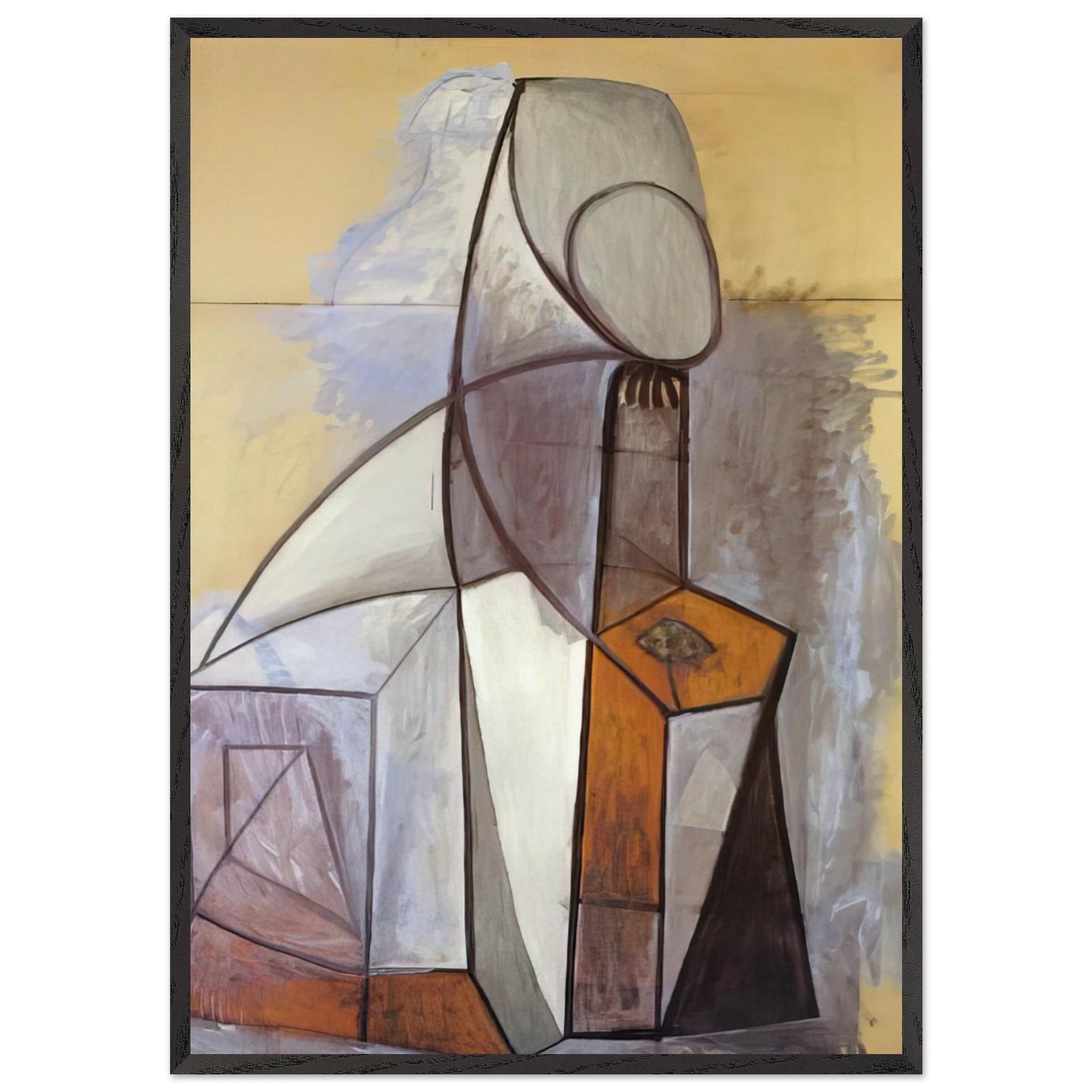 Composition - 1946 - Pablo Picasso Framed Art Print – Black Wooden Frame - Default Title - -Framed Art Print