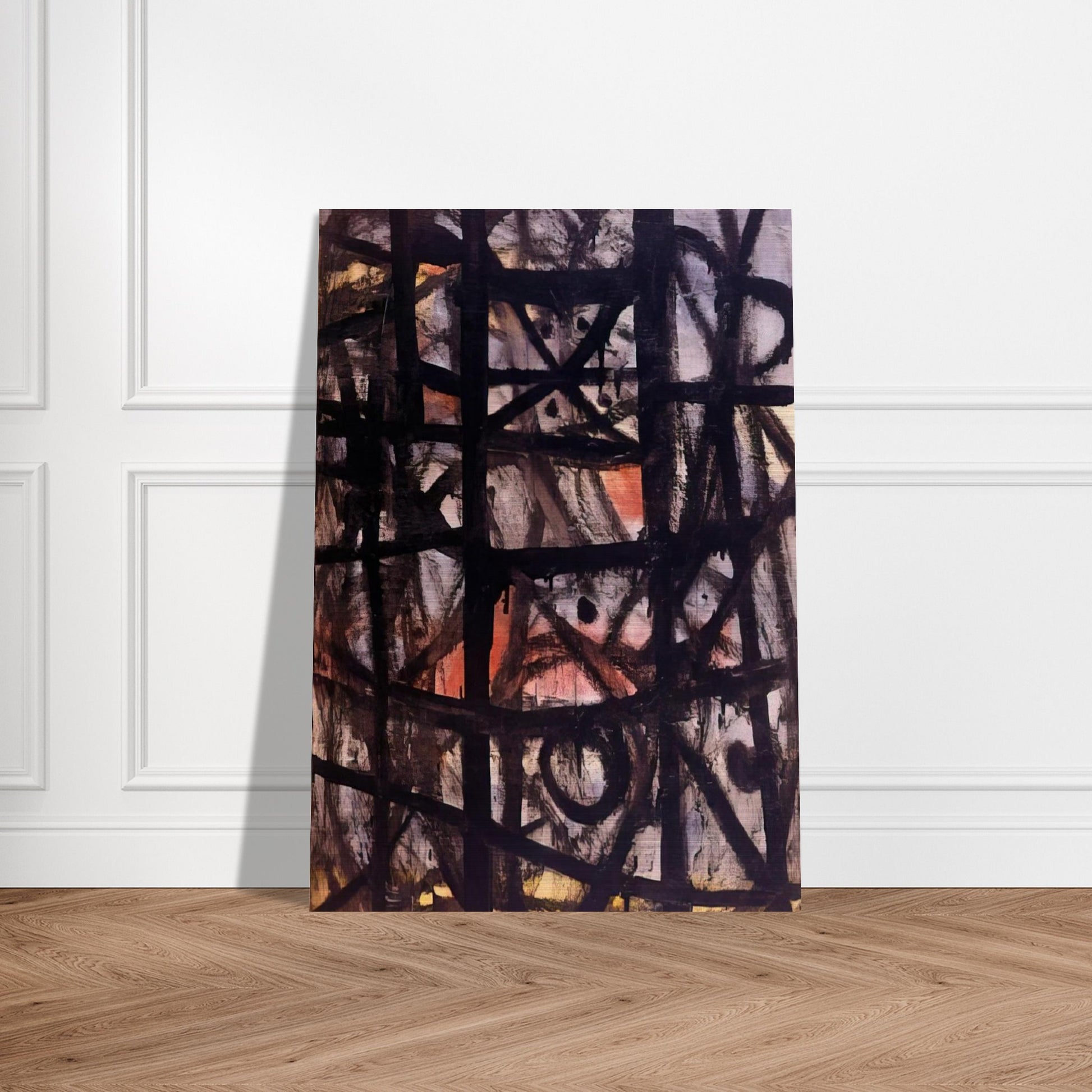 The Cage - 1954 - Adolph Gottlieb Brushed Aluminum Print - 70x100 cm / 28x40 inches | Adolph Gottlieb Aluminum Print | Adolph Gottlieb Prints