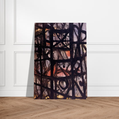 The Cage - 1954 - Adolph Gottlieb Brushed Aluminum Print - 70x100 cm / 28x40 inches | Adolph Gottlieb Aluminum Print | Adolph Gottlieb Prints