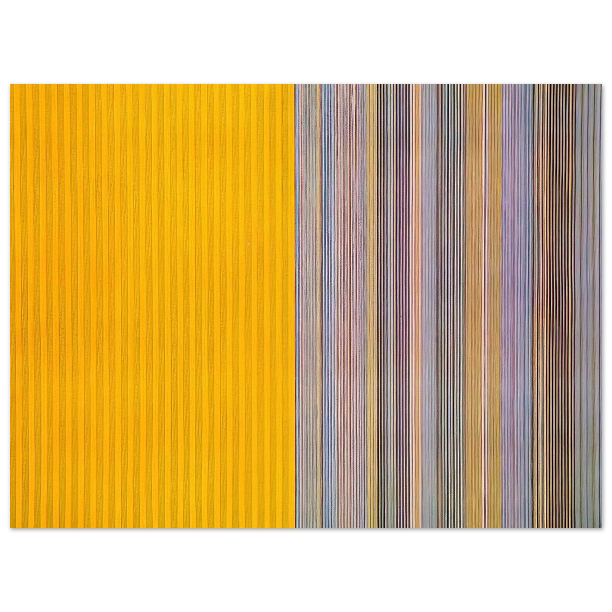 Gene Davis - Half Lemon - 1969 Fine Art Poster - Default Title