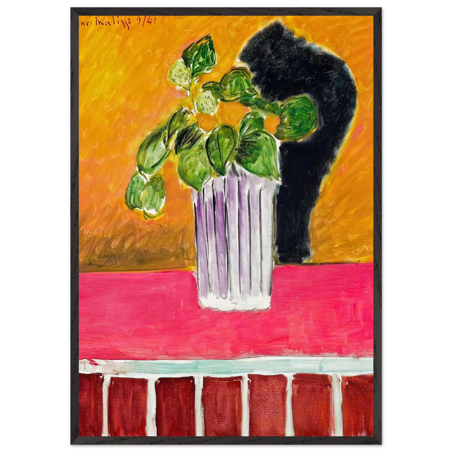 IVY BRANCH 1941 - Henri Matisse Framed Art Print – Black Wooden Frame - Default Title - -Framed Art Print