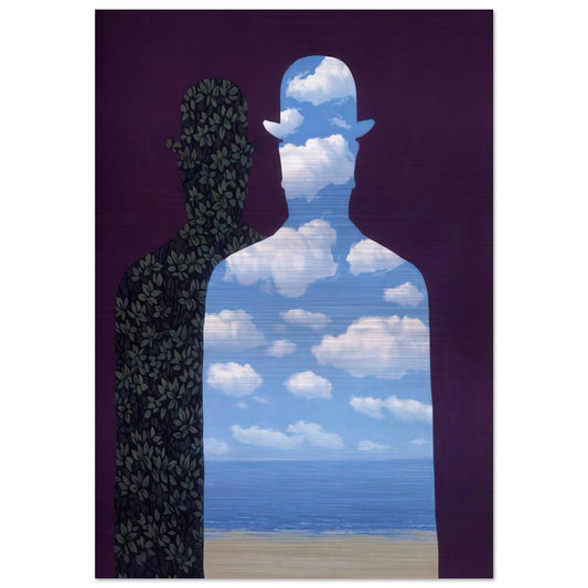 HIGH SOCIETY 1962 - Rene Magritte Brushed Aluminum Print - 70x100 cm / 28x40 inches | Rene Magritte Aluminum Print | Rene Magritte Prints
