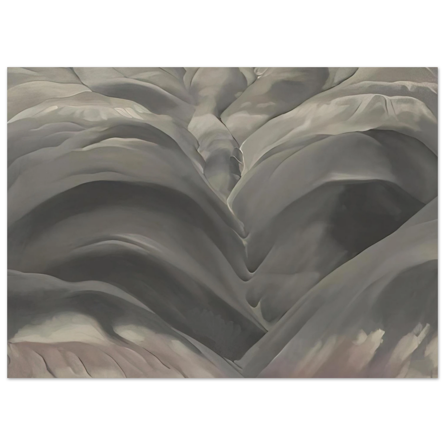 Georgia O'Keeffe - Black Place I Fine Art Poster - 75x100 cm / 30x40 inches