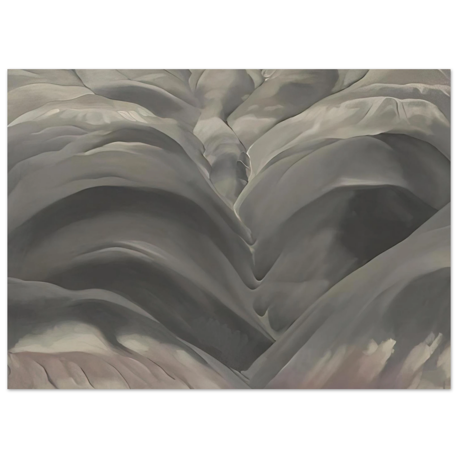 Georgia O'Keeffe - Black Place I Fine Art Poster - 75x100 cm / 30x40 inches