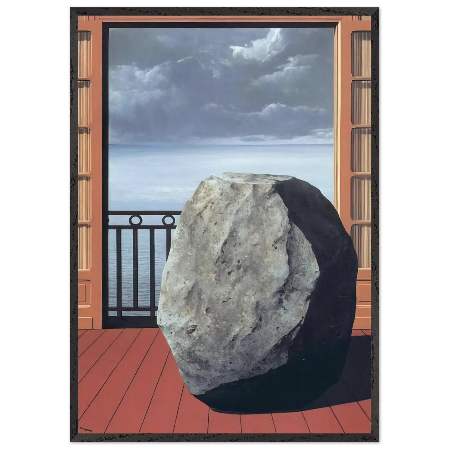 INVISIBLE WORLD 1954 - Rene Magritte Framed Art Print – Black Wooden Frame - Default Title - -Framed Art Print