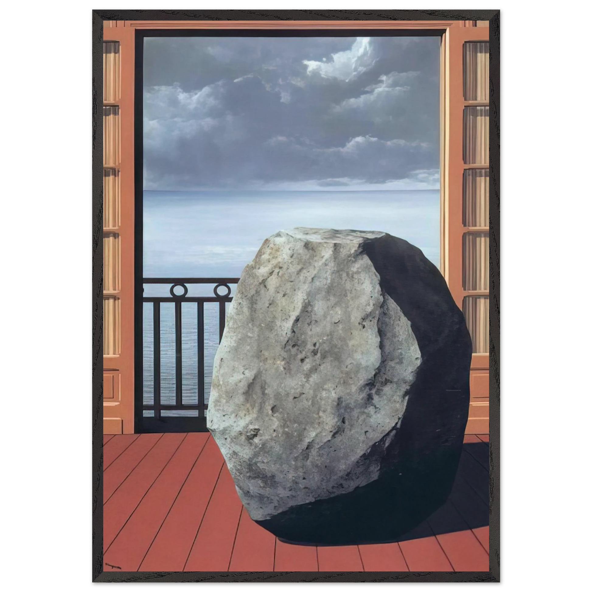 INVISIBLE WORLD 1954 - Rene Magritte Framed Art Print – Black Wooden Frame - Default Title - -Framed Art Print