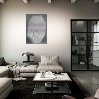 3-8 Eck - Concretism - Max Bill Brushed Aluminum Print - 70x100 cm / 28x40 inches | Max Bill Aluminum Print | Max Bill Prints