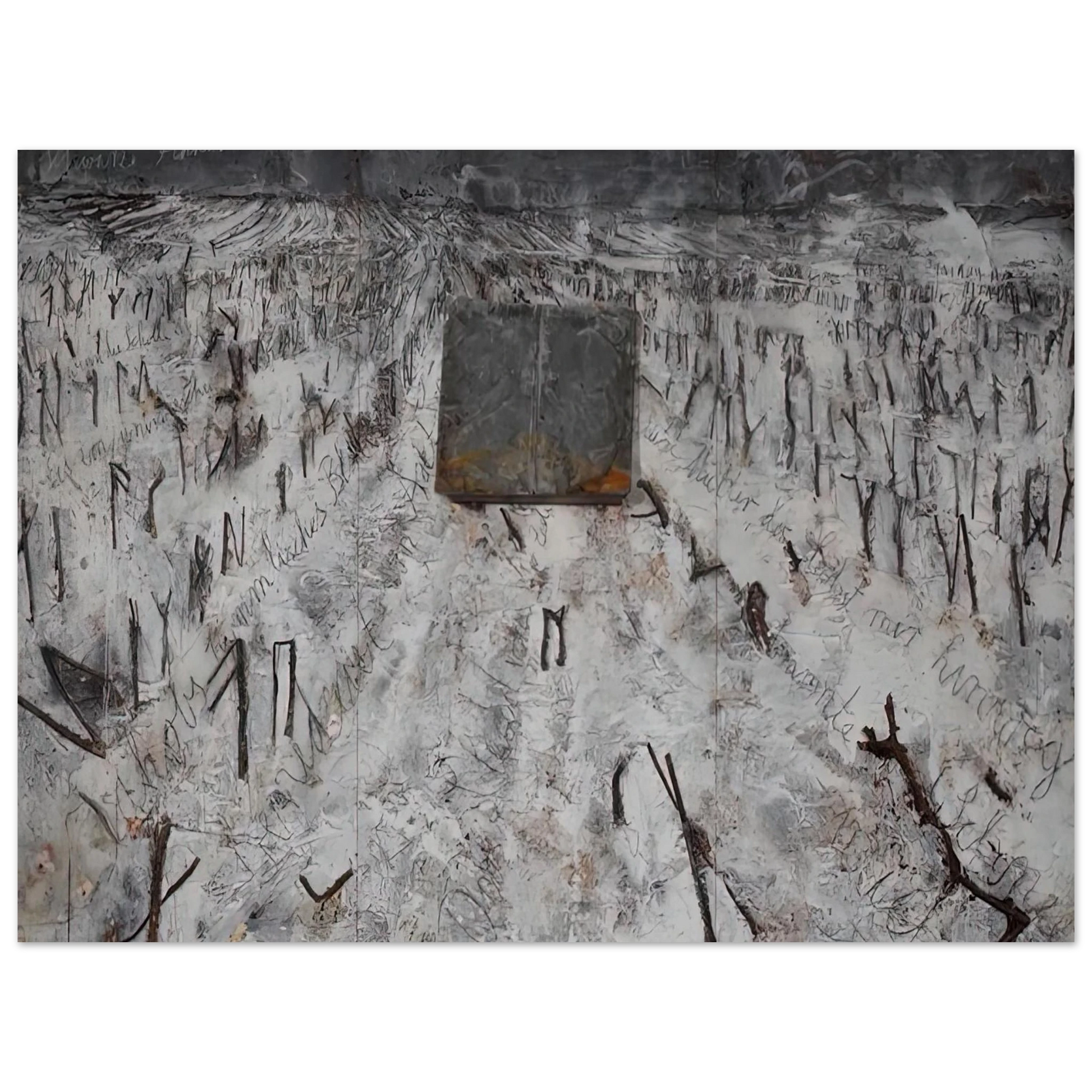 Anselm Kiefer - BLACK FLAKES 2006 Fine Art Poster - Default Title