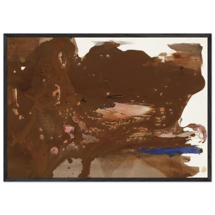 Untitled - 1978 N1 - Helen Frankenthaler 70x100 cm / 28x40 inches Framed Art Print – Black Wooden Frame